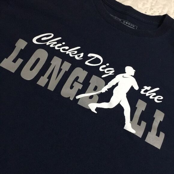 Chicks Dig The Long Ball Shirt M - Picture 2 of 6